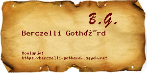 Berczelli Gothárd névjegykártya